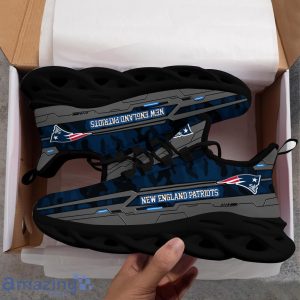 New England Patriots Custom Name Clunky Max Soul Sneakers Product Photo 2