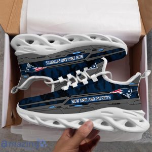 New England Patriots Custom Name Clunky Max Soul Sneakers Product Photo 3