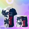 New England Patriots Hawaiian Shirt And Short Palm Tree Custom Name