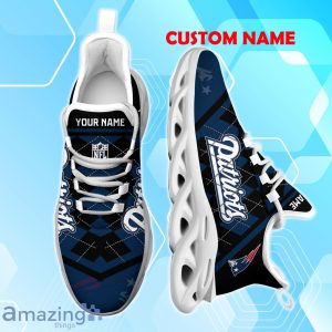 New England Patriots Max Soul Shoes with Custom Name Option - A New Trend for Fans Product Photo 2