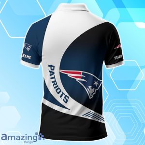 New England Patriots Polo Shirt Custom Name Sport 3D Clothings For Fans Product Photo 3