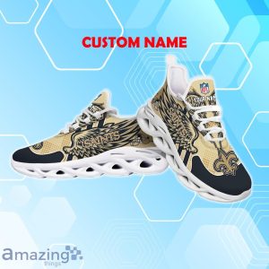 New Orleans Saints NFL Max Soul Shoes Custom Name Wings Design For Fans Product Photo 3