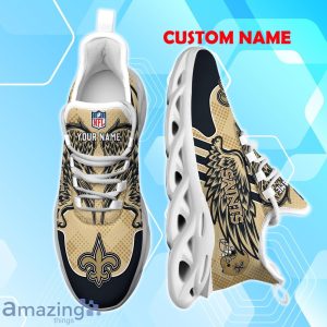 New Orleans Saints NFL Max Soul Shoes Custom Name Wings Design For Fans Product Photo 4