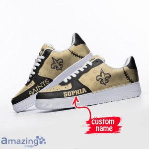 New Orleans Saints Sneakers Air Force Shoes Team Shoes Custom Name Product Photo 3