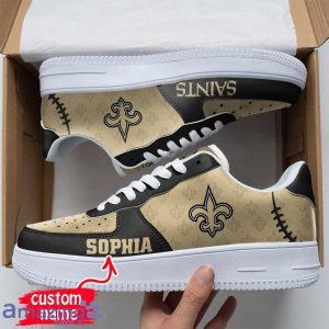 New Orleans Saints Sneakers Air Force Shoes Team Shoes Custom Name Product Photo 1