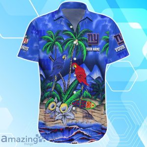New York Giants Hawaiian Shirt Summer Gifts For Fans Custom Name Product Photo 2