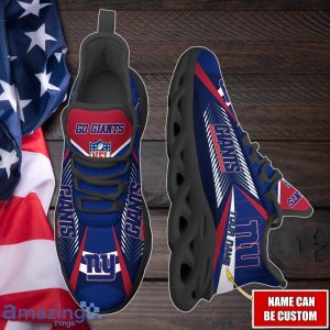 New York Giants Max Soul Shoes with Custom Name Option - Sport Gifts for Fans Product Photo 2