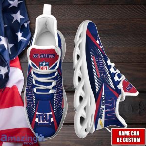 New York Giants Max Soul Shoes with Custom Name Option - Sport Gifts for Fans Product Photo 4