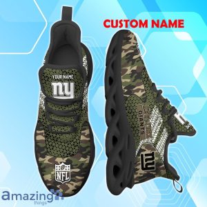New York Giants NFL Max Soul Shoes Camo Design Custom Name Product Photo 2