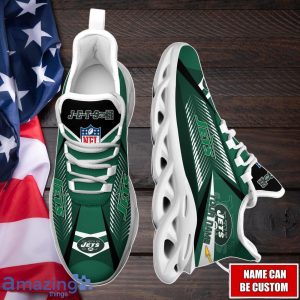 New York Jets Max Soul Shoes with Custom Name Option - Sport Gifts for Fans Product Photo 4