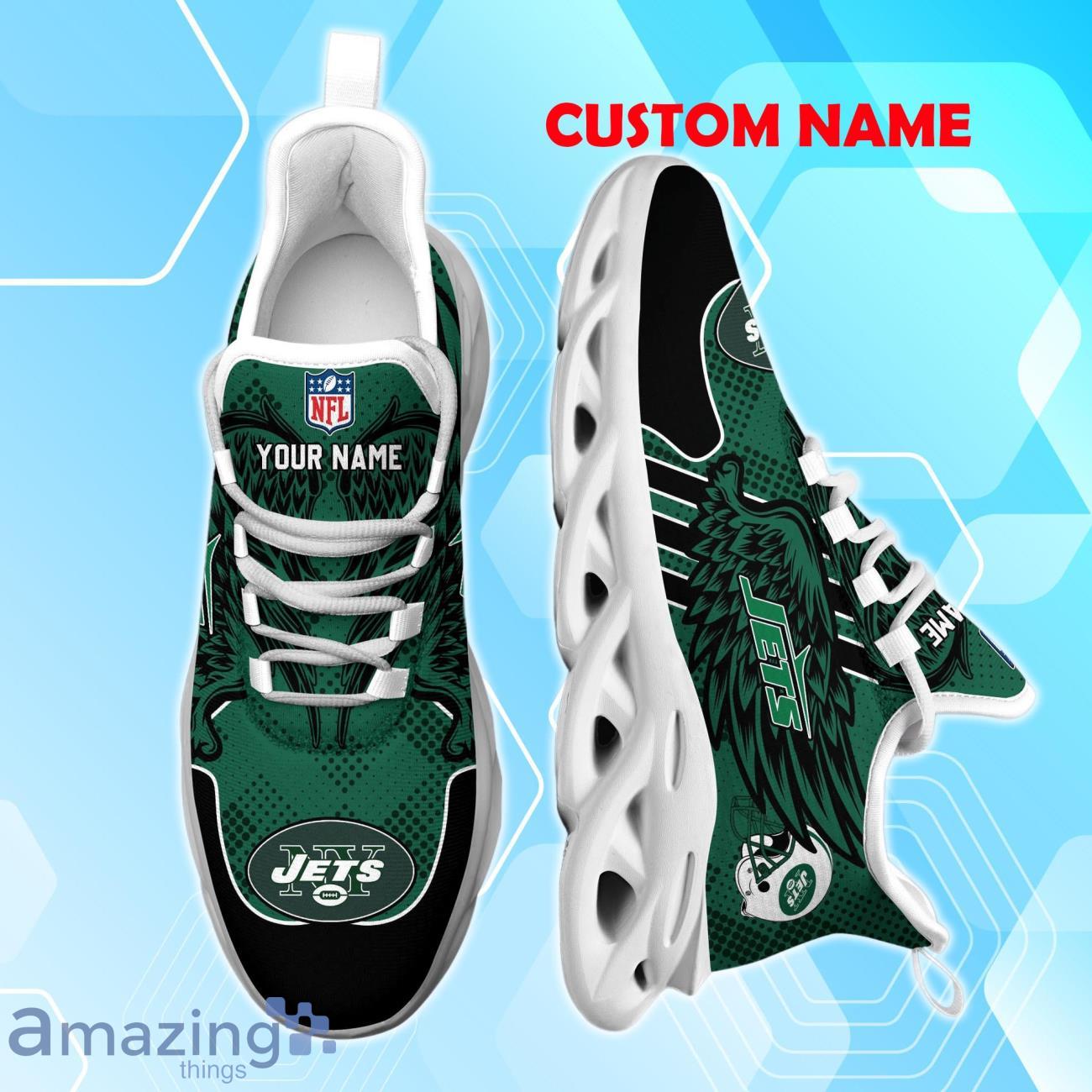 New York Jets NFL Max Soul Shoes Custom Name Wings Design For Fans image New York Jets NFL Max Soul Shoes Custom Name Wings Design For Fans Product Photo 4