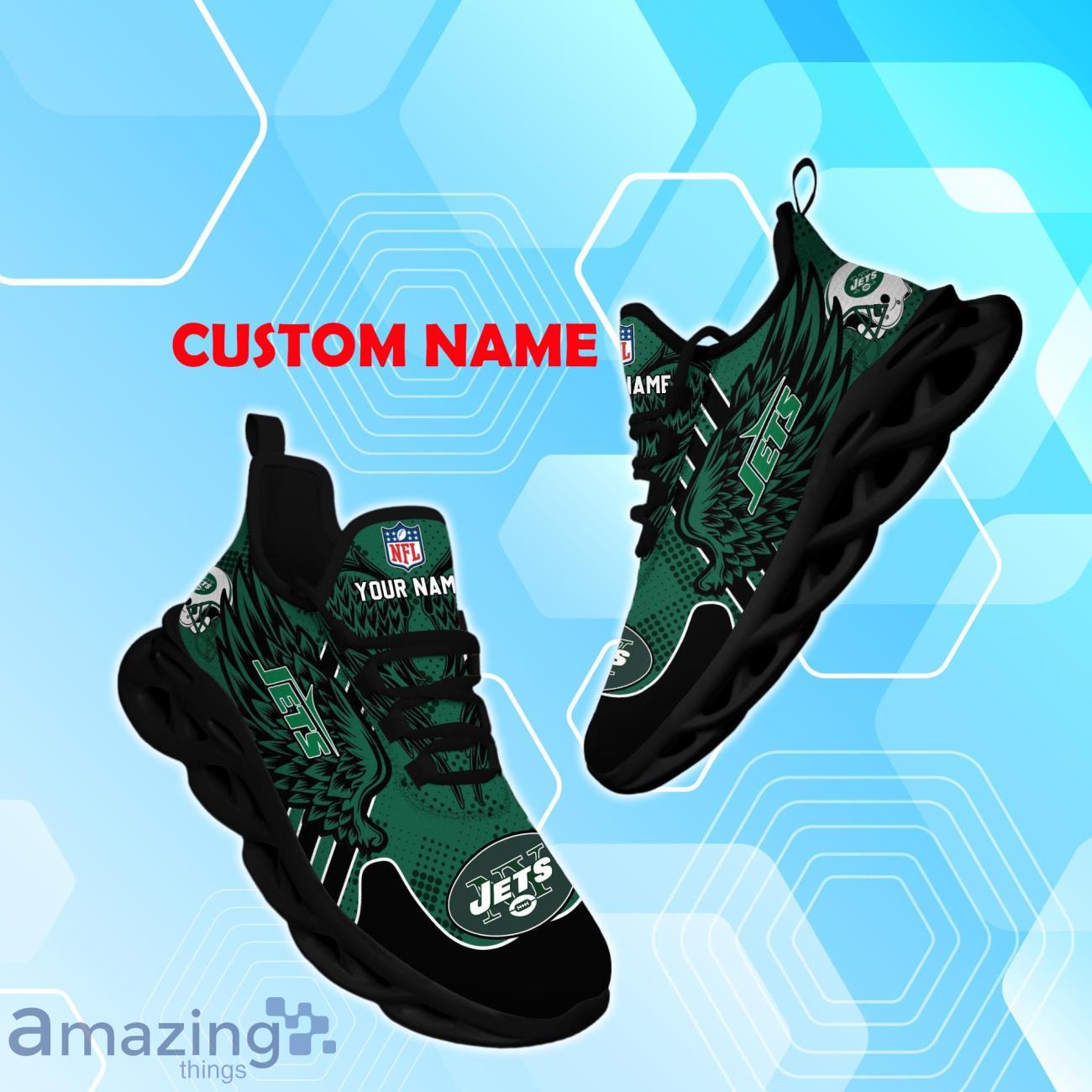 New York Jets NFL Max Soul Shoes Custom Name Wings Design For Fans image New York Jets NFL Max Soul Shoes Custom Name Wings Design For Fans Product Photo 1