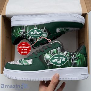 New York Jets Personalized Name Air Force Sneakers Shoes Sport Shoes Limited Gift For Fans Product Photo 3