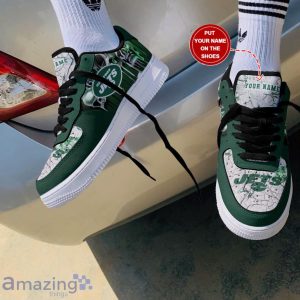 New York Jets Personalized Name Air Force Sneakers Shoes Sport Shoes Limited Gift For Fans Product Photo 1