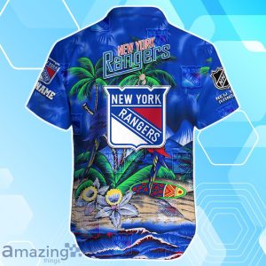 New York Rangers Hawaiian Shirt Summer Gifts For Fans Custom Name Product Photo 3