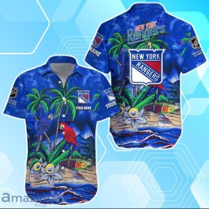New York Rangers Hawaiian Shirt Summer Gifts For Fans Custom Name Product Photo 1