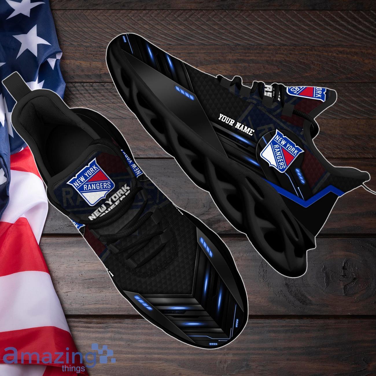 New York Rangers Max Soul Shoes Custom Your Name Sneakers Gifts For Fan Product Photo 1