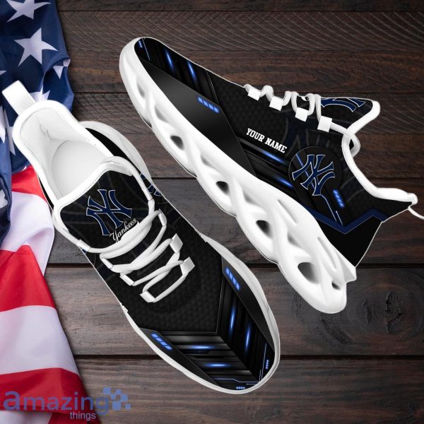 New York Yankees Max Soul Shoes Custom Your Name Sneakers Gifts For Fan Product Photo 2