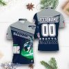 Nfc West Champions Seattle Seahawks NFL Custom Number & Name Polo Shirts Impressive Gift