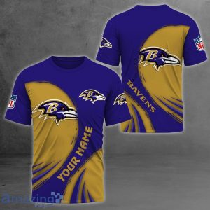 NFL Baltimore Ravens Custom Name Personalized T Shirt Hoodie Sweatshirt NFL Fans Gift Product Photo 4