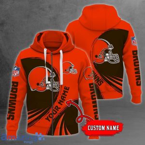 NFL Cleveland Browns Custom Name Personalized T Shirt Hoodie Sweatshirt NFL Fans Gift Product Photo 2