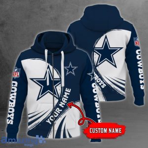 NFL Dallas Cowboys Custom Name Personalized T Shirt Hoodie Sweatshirt NFL Fans Gift Product Photo 2