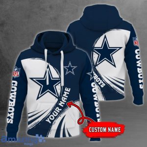 NFL Dallas Cowboys Custom Name Personalized T Shirt Hoodie Sweatshirt NFL Fans Gift Product Photo 1
