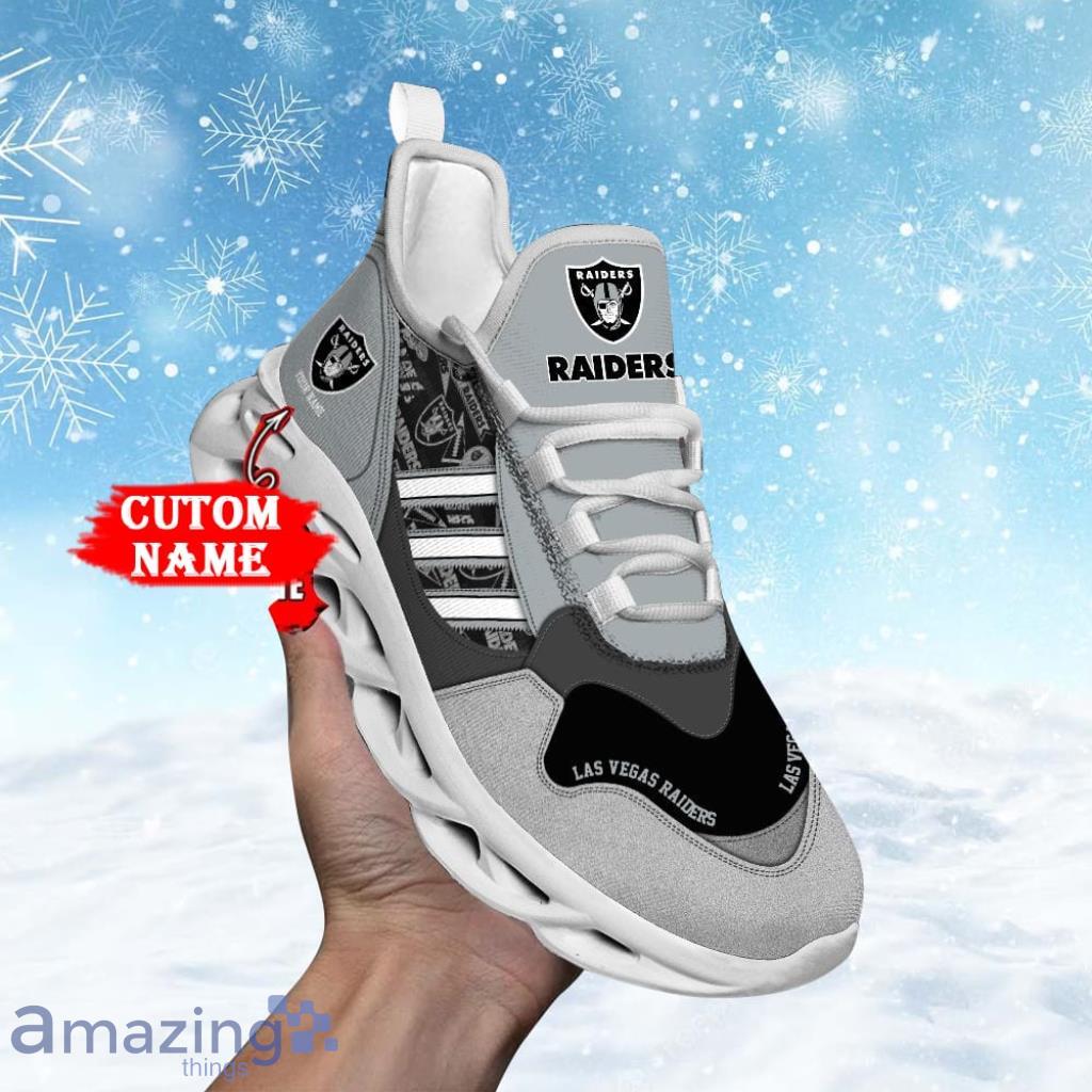 Nfl Las Vegas Raiders Clunky Max Soul Shoes Running Sneaker Supports Balance Gift For Fans Product Photo 1