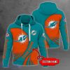 NFL Miami Dolphins Custom Name Personalized T Shirt Hoodie Sweatshirt NFL Fans Gift