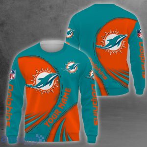 NFL Miami Dolphins Custom Name Personalized T Shirt Hoodie Sweatshirt NFL Fans Gift Product Photo 3
