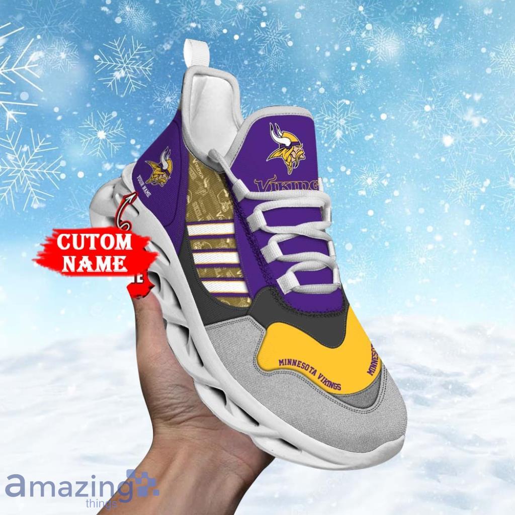 Nfl Minnesota Vikings Clunky Max Soul Shoes Running Sneaker Supports Balance Gift For Fans image Nfl Minnesota Vikings Clunky Max Soul Shoes Running Sneaker Supports Balance Gift For Fans Product Photo 1