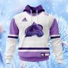 Nhl Colorado Avalanche Personalize Hockey Fight Cancer Hoodie 3D All Over Print Attract Gift For Men And Women