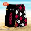 Nissan Logo Print 3D Short Hawaiian Custom Name Trending Summer For Men