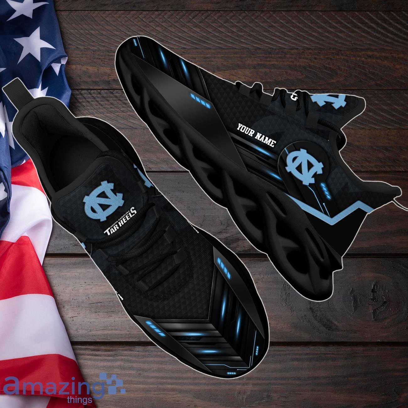 North Carolina Tar Heels Max Soul Shoes Custom Your Name Sneakers Gifts For Fan Product Photo 1