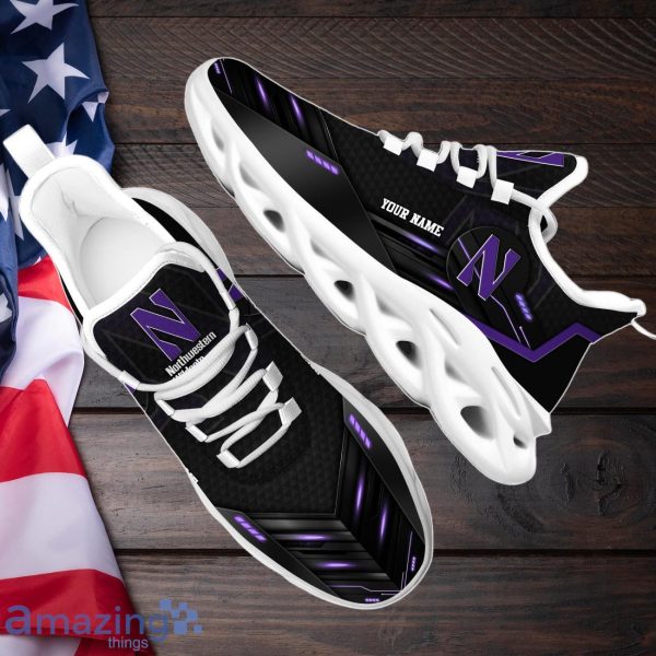 Northwestern Wildcats Max Soul Shoes Custom Your Name Sneakers Gifts For Fan Product Photo 2