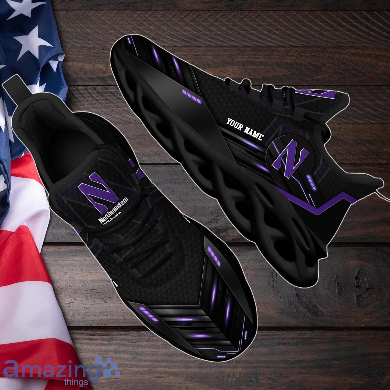 Northwestern Wildcats Max Soul Shoes Custom Your Name Sneakers Gifts For Fan Product Photo 1