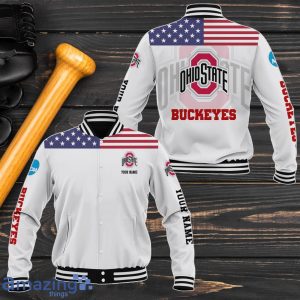 Ohio State Buckeyes Baseball Jacket Custom Name Sport Gifts For Fans Product Photo 1