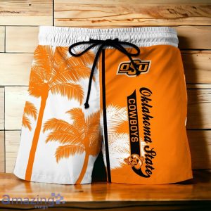 Oklahoma State Cowboys Hawaiian Shirt And Short Palm Tree Custom Name image Oklahoma State Cowboys Hawaiian Shirt And Short Palm Tree Custom Name Product Photo 3