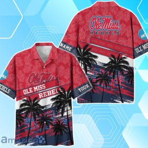 Ole Miss Rebels Sport Team Hawaiian Shirt & Short Vintage Tropical Custom Name Product Photo 2