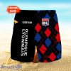 Olympique Lyonnais Logo Print 3D Short Hawaiian Custom Name Trending Summer For Men