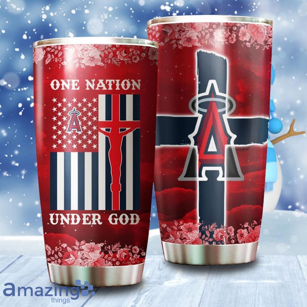 One Nation Under God Los Angeles Angels MLB Tumbler 3D Printed image One Nation Under God Los Angeles Angels MLB Tumbler 3D Printed Product Photo 1