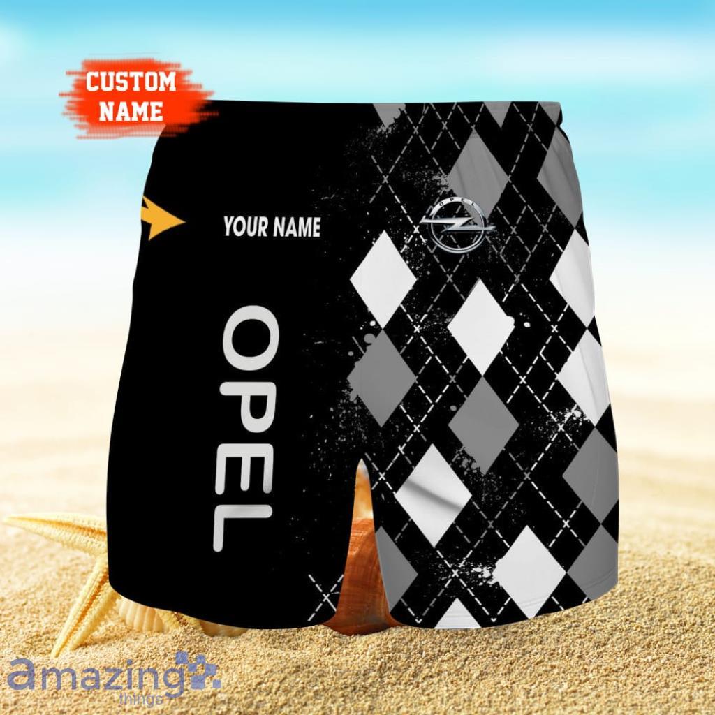 Opel Logo Print 3D Short Hawaiian Custom Name Trending Summer For Men image Opel Logo Print 3D Short Hawaiian Custom Name Trending Summer For Men Product Photo 1