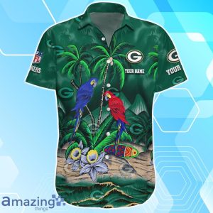 Green Bay Packers Hawaiian Shirt Summer Gifts For Fans Custom Name Product Photo 2