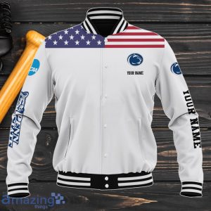Penn State Nittany Lions Baseball Jacket Custom Name Sport Gifts For Fans Product Photo 2