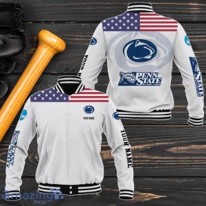 Penn State Nittany Lions Baseball Jacket Custom Name Sport Gifts For Fans Product Photo 1