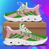 Personalized Aka Sorority Stripe Style Clunky Sneakers Shoes