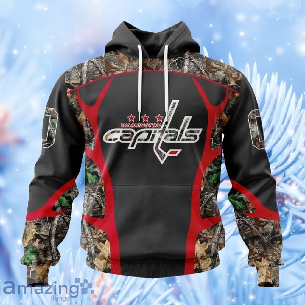 Personalized Nhl Washington Capitals Camo Hunting Design Hoodie 3D All Over Print image Personalized Nhl Washington Capitals Camo Hunting Design Hoodie 3D All Over Print Product Photo 1