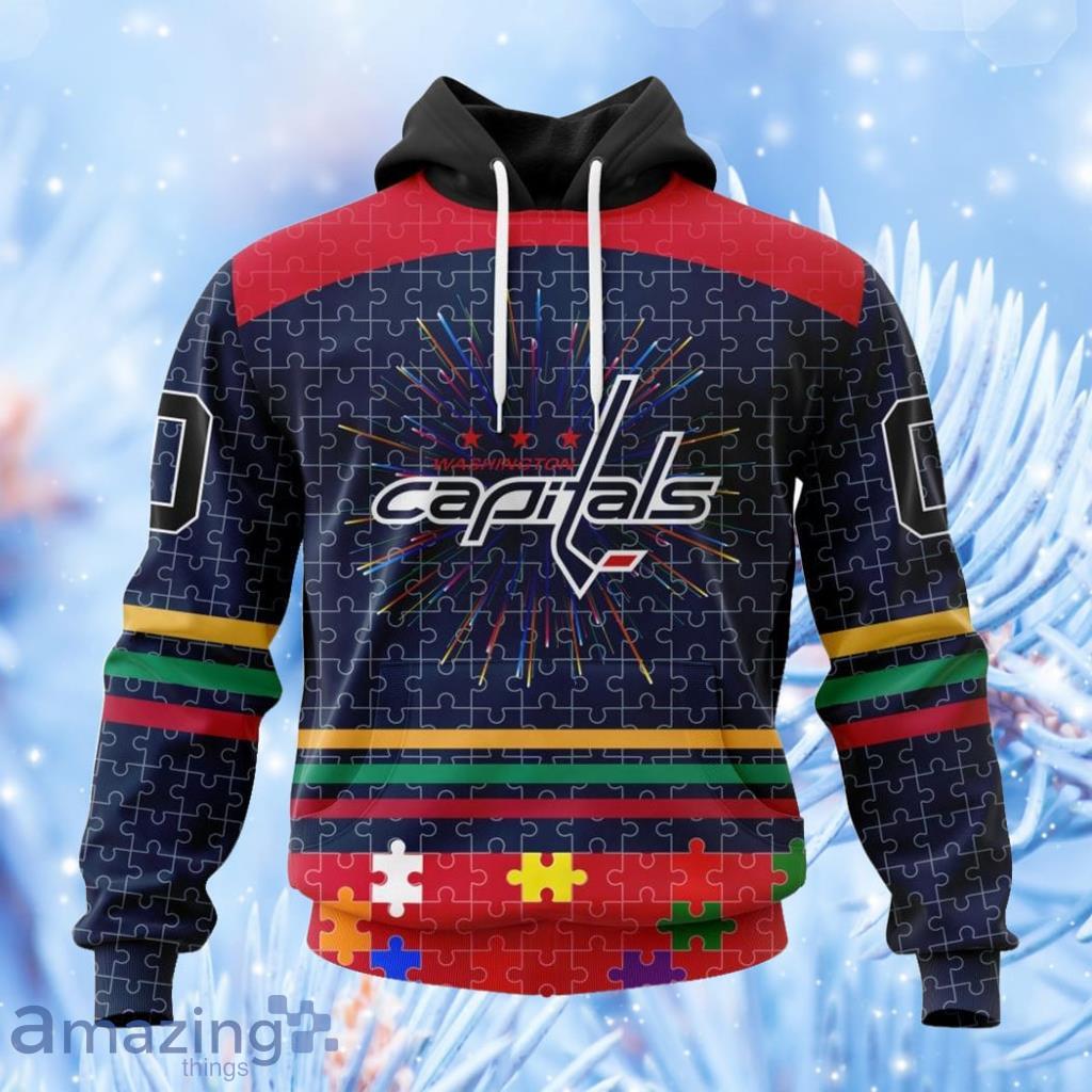 Personalized Nhl Washington Capitals Design With Fearless Aganst Autism Concept Hoodie 3D All Over Print image Personalized Nhl Washington Capitals Design With Fearless Aganst Autism Concept Hoodie 3D All Over Print Product Photo 1
