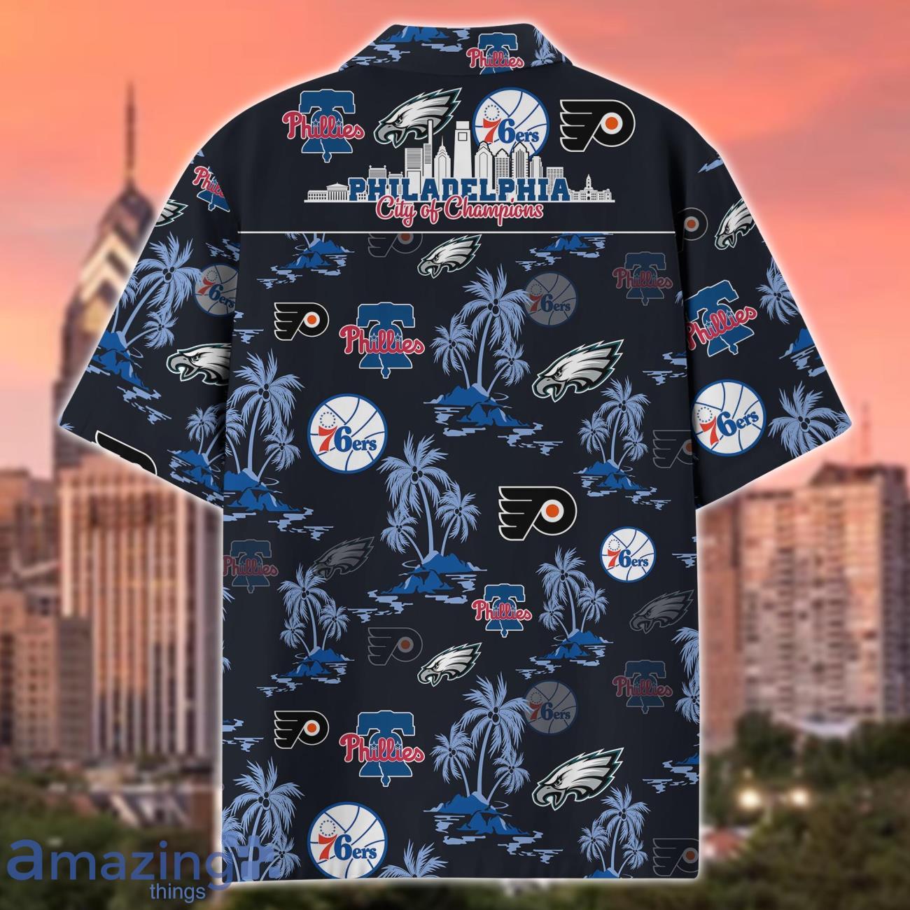 Philadelphia City Of Champions Hawaii Shirt, Gifts For Fan image Philadelphia City Of Champions Hawaii Shirt, Gifts For Fan Product Photo 3