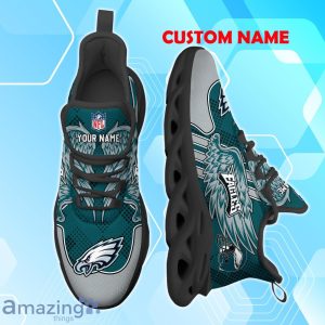 Philadelphia Eagles NFL Max Soul Shoes Custom Name Wings Design For Fans Product Photo 2